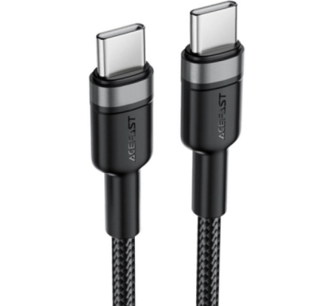 Acefast Дата кабель USB-C to USB-C 1.2m 60W black Acefast (6974316285137)