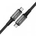 Acefast Дата кабель USB-C to USB-C 1.0m USB 4.0 240W audio/video black-grey Acefast (6974316282631)