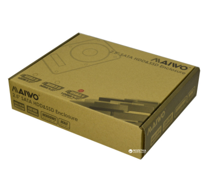 Maiwo Кишеня зовнішня Maiwo 2.5" SATA HDD/SSD via USB3.1 GEN2 TypeC (K2568G2)