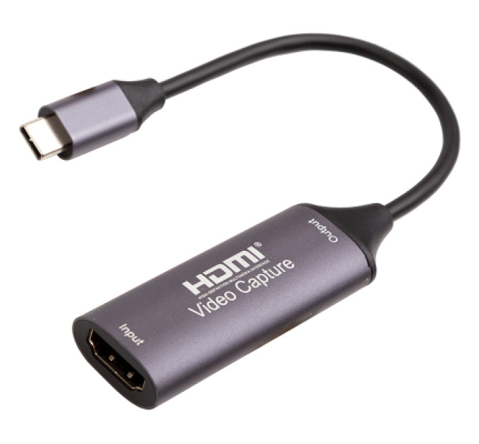 PowerPlant Пристрій захоплення відео PowerPlant HDVC2-C HDMI (F) - 2.0 USB Type-C (M) (CA914708)