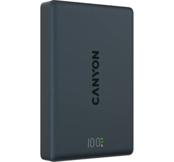 Canyon Батарея універсальна Canyon 10000mAh OnPower 511 PD20W Magnetic wireless MagSafe Black (CNS-CPB511B)