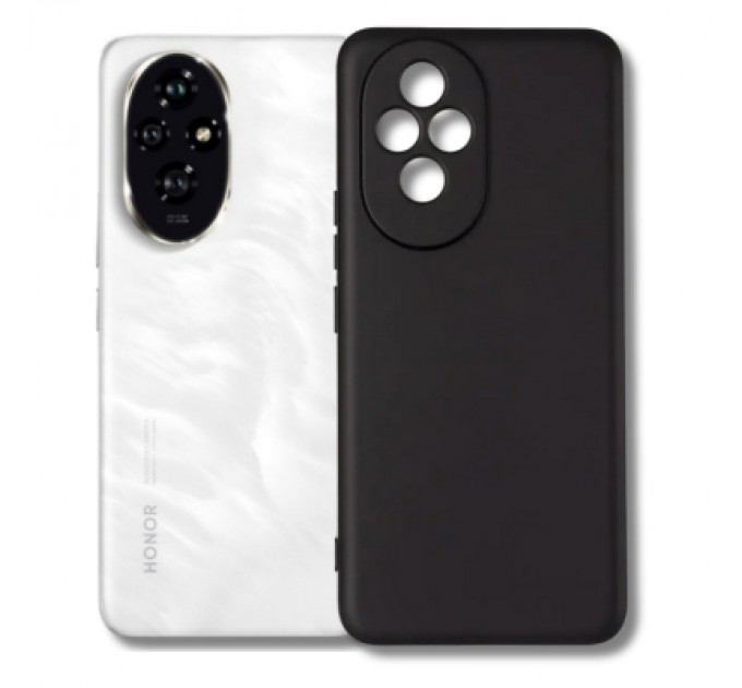 Чохол до мобільного телефона BeCover silicone Honor 200 Black (714942)