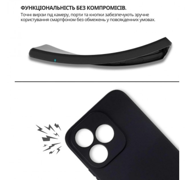 Чохол до мобільного телефона BeCover silicone Honor 400 Lite Black (714939)