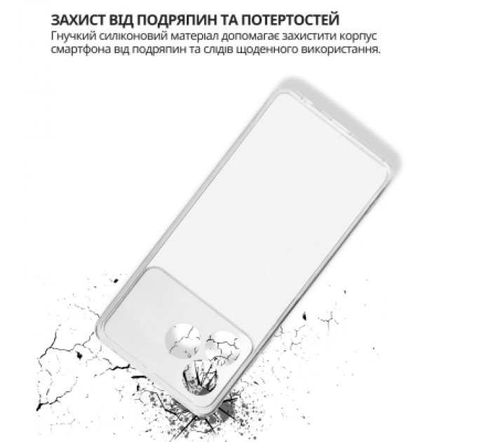 Чохол до мобільного телефона BeCover silicone ZTE Blade A36 / Nubia A36 Transparent (714908)