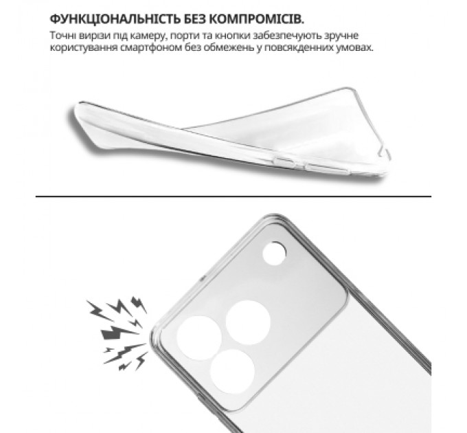 Чохол до мобільного телефона BeCover silicone ZTE Blade A76 4G Transparent (714906)