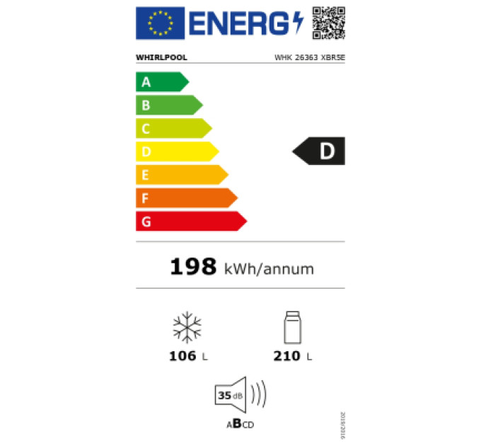 Whirlpool Холодильник Whirlpool WHK26363XBR5E