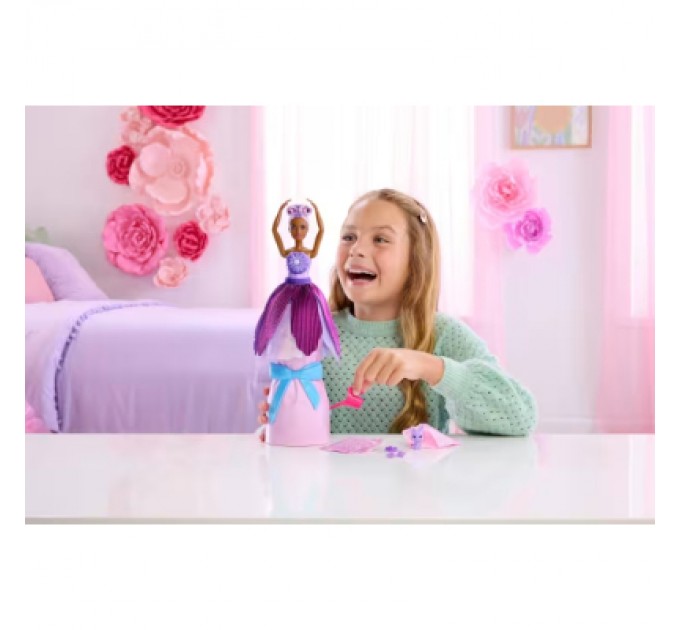 Лялька Barbie Набір-сюрприз з лялькою Barbie Petal Pop Фіолетова маргаритка (JMF58)