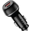 ColorWay Зарядний пристрій ColorWay USB-C PD45W + USB QC3.0 car adapter (CW-CHA067PD-BK)