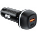ColorWay Зарядний пристрій ColorWay USB-C PD45W + USB QC3.0 car adapter (CW-CHA067PD-BK)