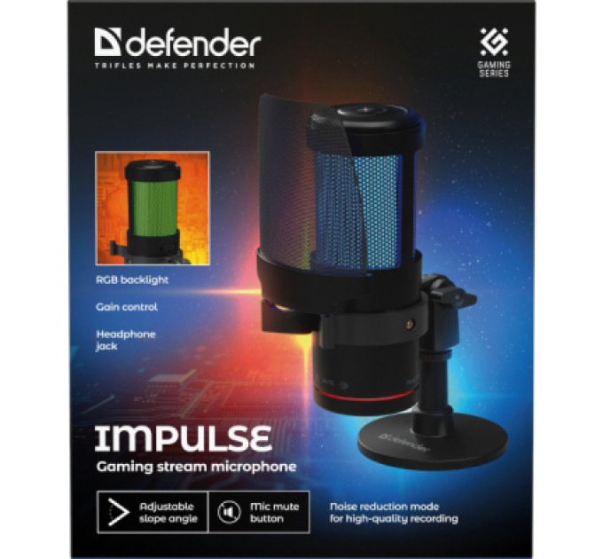 Defender Мікрофон Defender Impulse GMC 400 USB Black (64240)