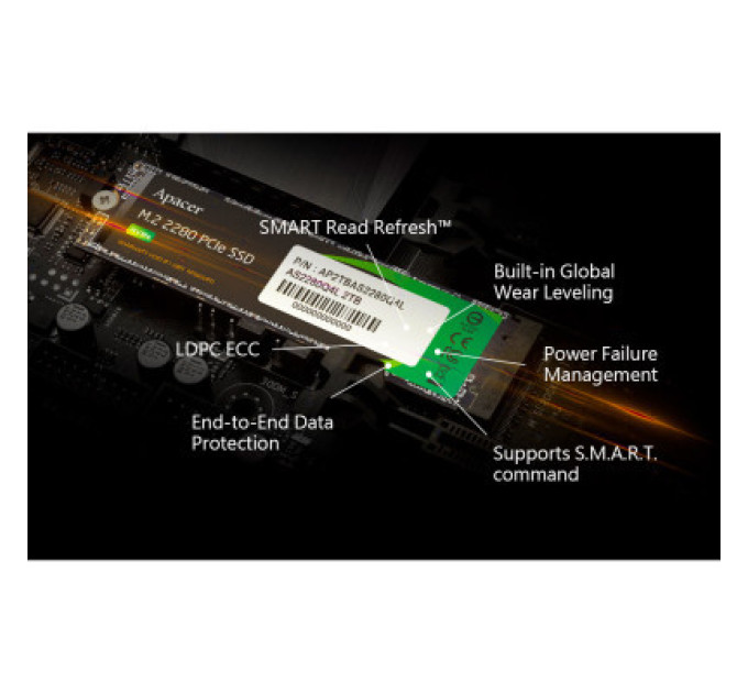 Apacer Накопичувач SSD M.2 2280 2TB Apacer (AP2TBAS2280Q4X-1)