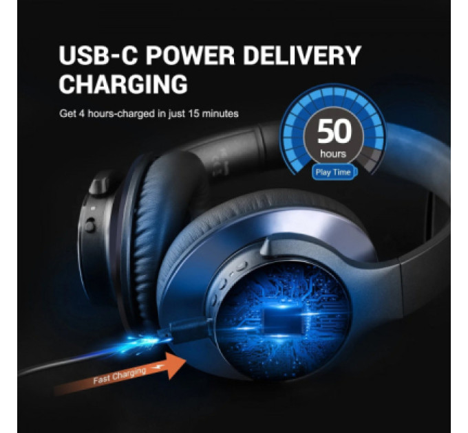 OneOdio Навушники OneOdio A10 Bluetooth 3,5мм Black (A10 Black)