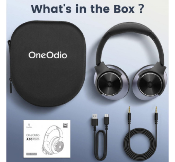 OneOdio Навушники OneOdio A10 Bluetooth 3,5мм Black (A10 Black)