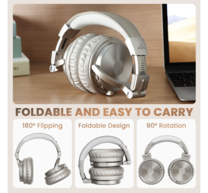 OneOdio Навушники OneOdio Studio Pro C Bluetooth+3,5мм Silver (Pro C Silver)