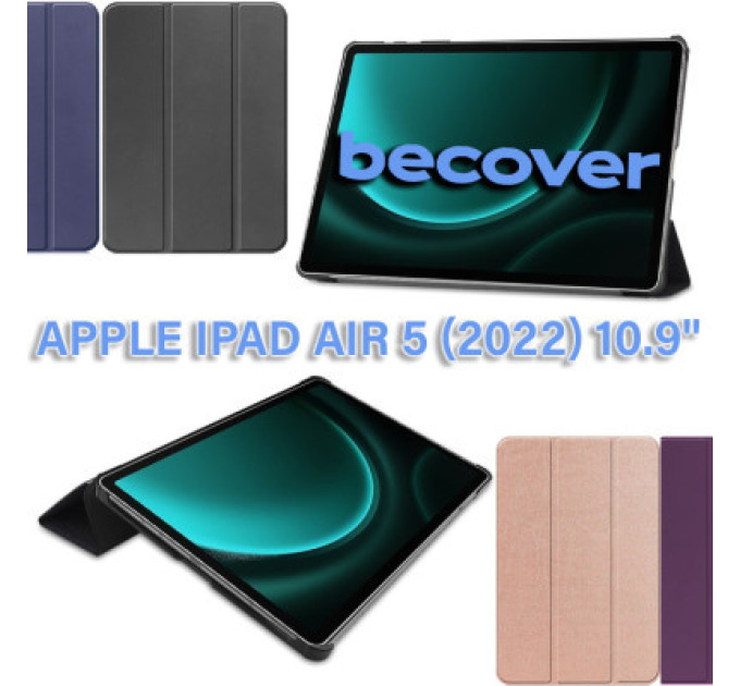 BeCover Чохол до планшета BeCover Smart Case Apple iPad Air 5 (2022) 10.9" Deep Blue (710771)