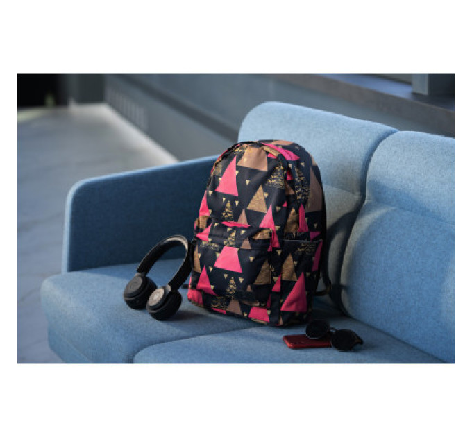 2E Рюкзак для ноутбука 2E 13" TeensPack Triangles, black (2E-BPT6114BK)