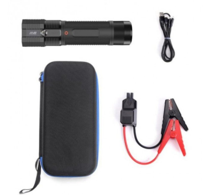 Пуско зарядний пристрій 2E Beam з ліхтарем, 8000 mAh, 300 А, 1xUSB/3 A (2E-CJSPBL-BK)