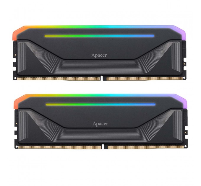 Модуль пам`ятi DDR5 2x16GB/5600 Apacer NOX RGB Black (AH5U32G56C522NBAA-2)