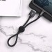 Дата кабель USB 2.0 AM to USB-C 0.25m 3A nylon X35 black HOCO (6931474707451)