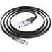 Дата кабель USB 2.0 AM to USB-C 1.2m 5A nylon black HOCO (6942007605007)