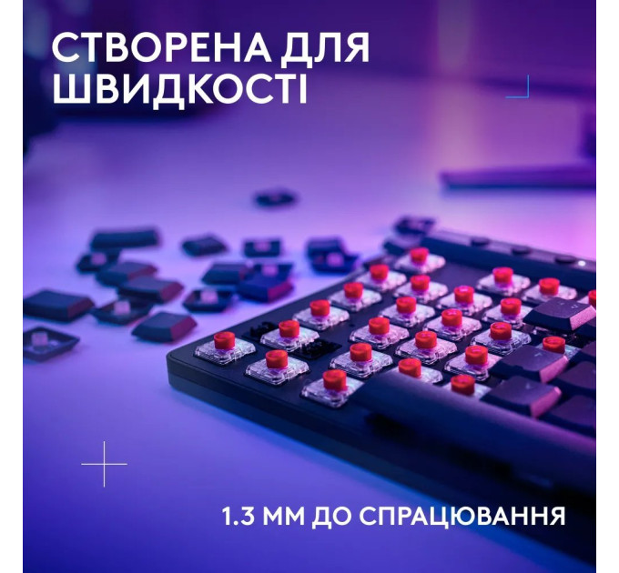 Logitech Клавiатура бездротова Logitech G515 Rapid TKL Black (920-013861)