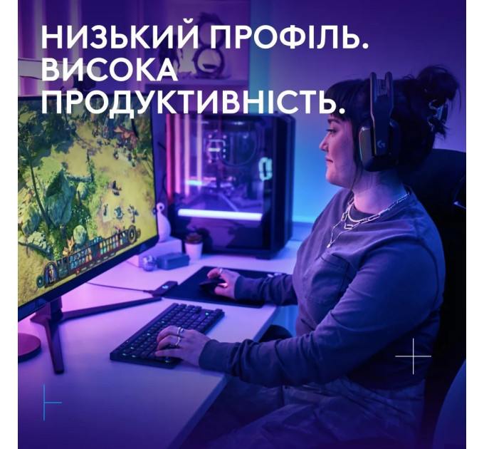 Logitech Клавiатура бездротова Logitech G515 Rapid TKL Black (920-013861)