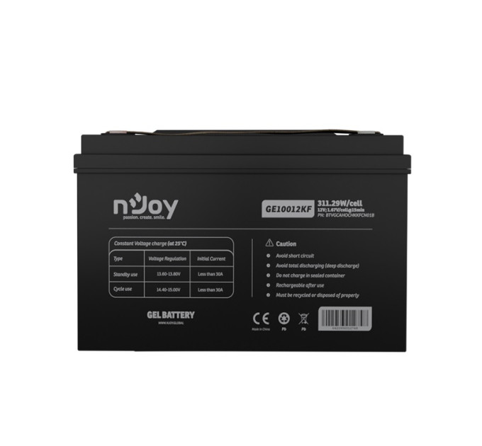 nJoy Акумуляторна батарея Njoy GE10012KF 12V 100AH (BTVGCAHOCHKKFCN01B) GEL