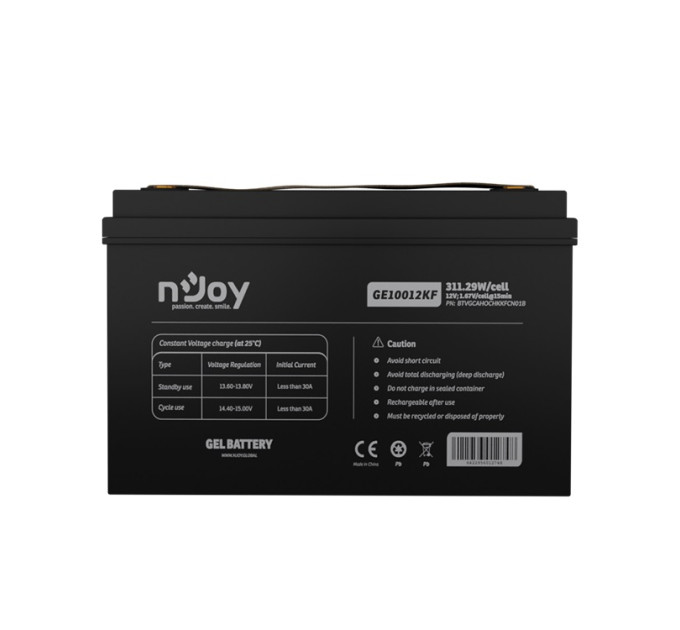 nJoy Акумуляторна батарея Njoy GE10012KF 12V 100AH (BTVGCAHOCHKKFCN01B) GEL