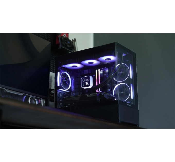 Корпус DeepCool CG380 3F Black (R-CG380-BKAGM3-G) без БЖ