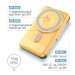 ColorWay Батарея універсальна ColorWay 10 000 mAh PD/22.5W, 15W MagSafe & Watch Wireless Amber (CW-PB100LPA2Y-WPDD)