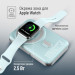 ColorWay Батарея універсальна ColorWay 10 000 mAh PD/22.5W, 15W MagSafe & Watch Wireless Aquamarine (CW-PB100LPA2MT-WPDD)