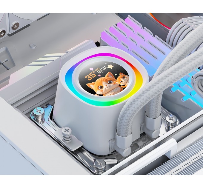 Система водяного охолодження ID-Cooling FX360 LCD White