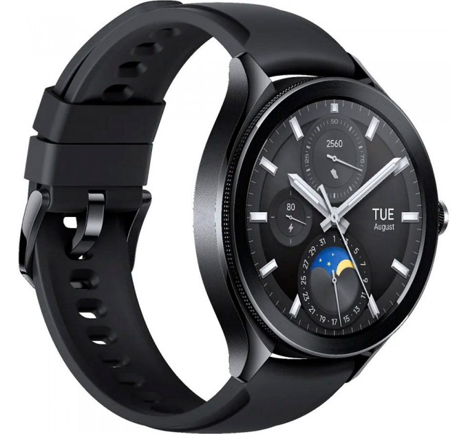 Смарт-годинник Xiaomi Watch 2 Pro Black Case with Black Fluororubber Strap (BHR7211GL)
