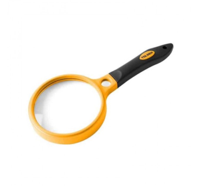 Лупа Tolsen 2 лінзи 90мм 2Х, 15мм 10Х Ерго ручка (50010)