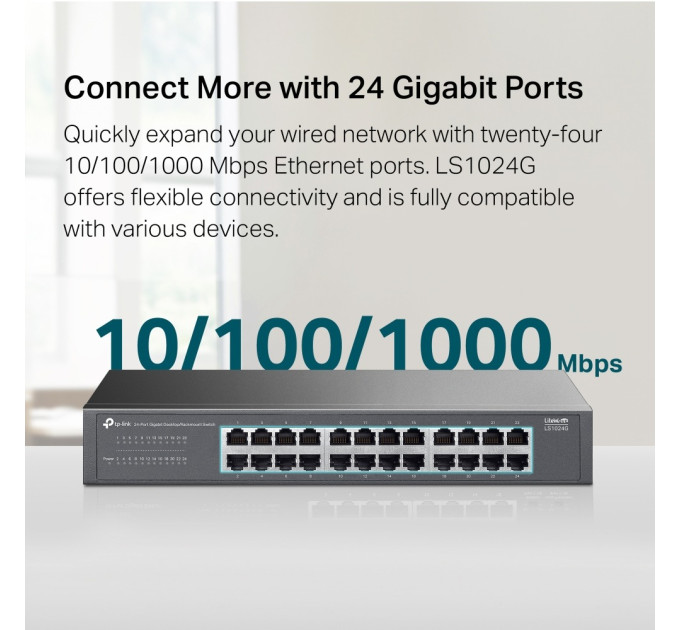 TP-Link Комутатор TP-Link LS1024G