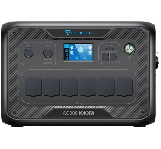 BLUETTI Зарядна станція Bluetti AC300 + акумуляторний модуль B500K, 3000W, 5120Wh, LiFePO4