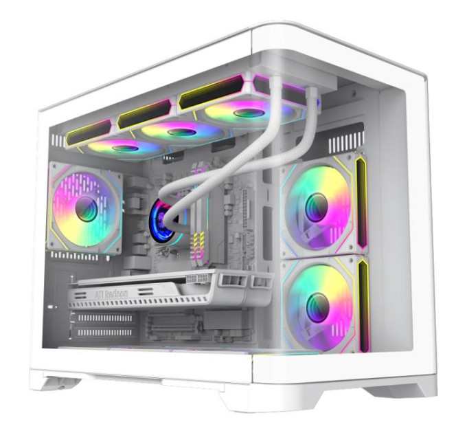 Gamemax Корпус для комп'ютера MATX W/O PSU HYPE-M WH GAMEMAX