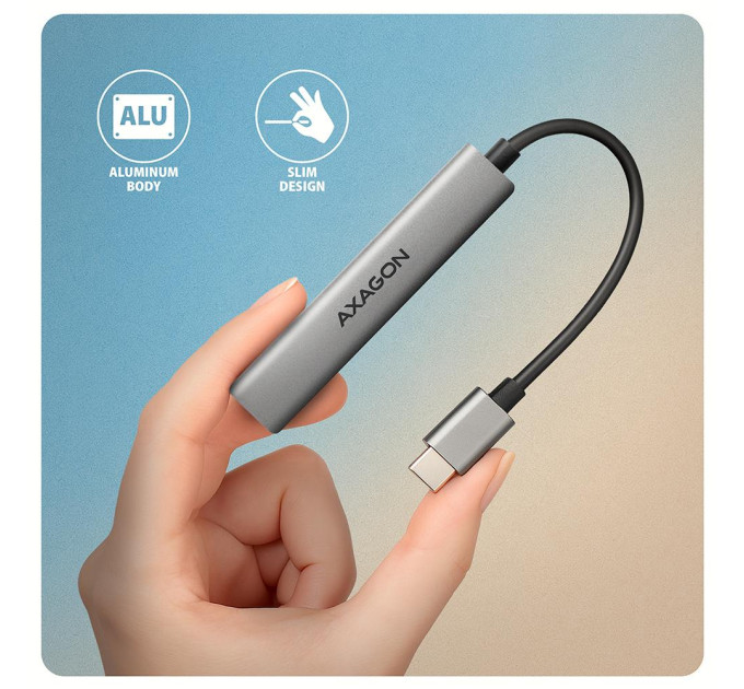 AXAGON Концентратор USB3.2 4PORT 0.12M HUE-STC AXAGON
