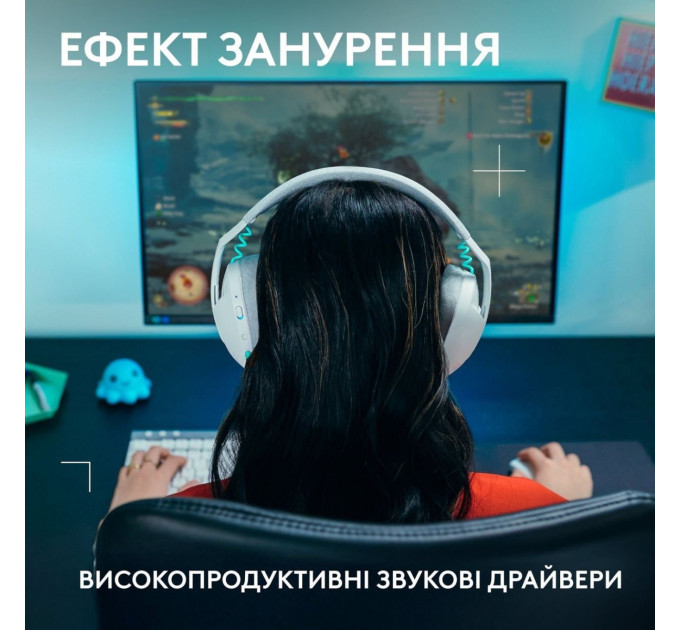 Logitech Гарнітура Logitech G321 Lightspeed White (981-001569)