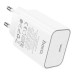 HOCO Мережевий зарядний пристрій Hoco C143A (1USB-C, 3А) 20W White (6942007652063)