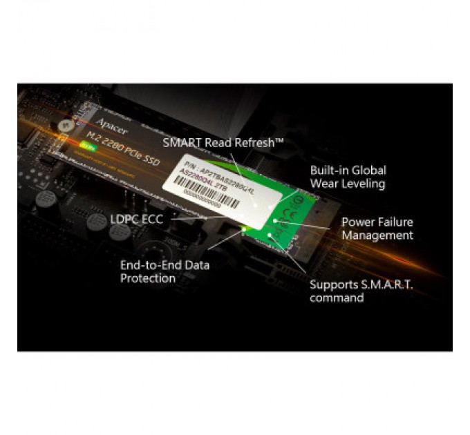 Накопичувач SSD M.2 2280 1TB Apacer (AP1TBAS2280Q4X-1)