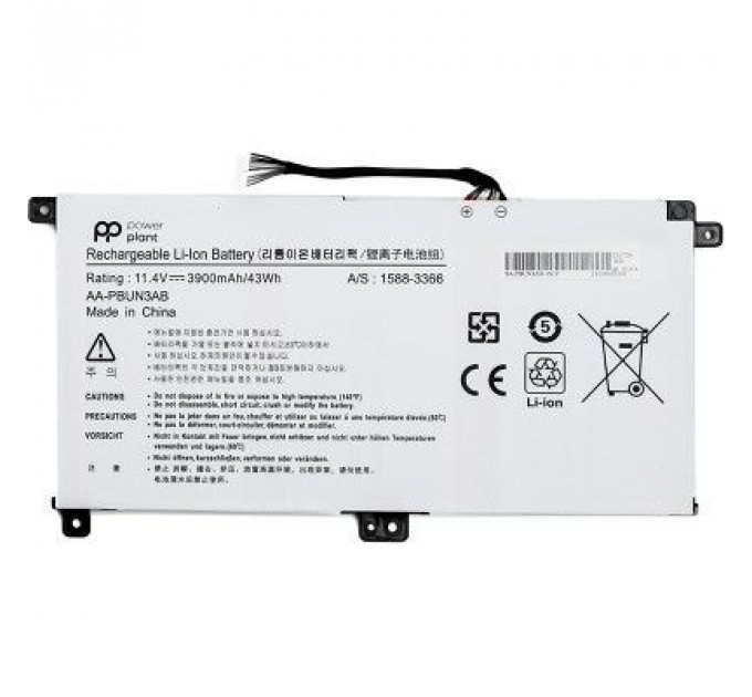 Акумулятор до ноутбука SAMSUNG Notebook 5 NP530E5M (AA-PBUN3AB) 11.4V 3900mAh PowerPlant (NB490165)
