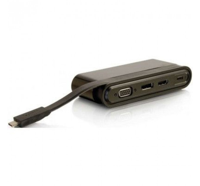 Порт-реплікатор C2G Docking Station USB-C на HDMI, DP, VGA, USB, Power Delivery (CG82392)