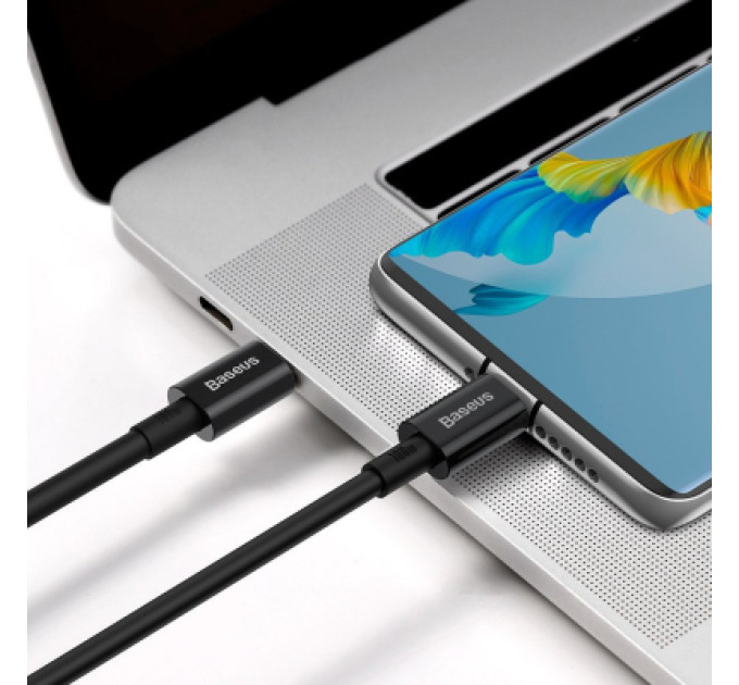 Baseus Дата кабель USB-C to USB-C 2.0m 100W black Baseus (CATYS-C01)