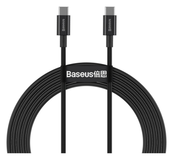 Baseus Дата кабель USB-C to USB-C 2.0m 100W black Baseus (CATYS-C01)