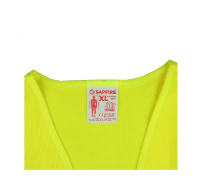 Жилет сигнальний SAPFIRE XL жовтий SH-023 (401066)