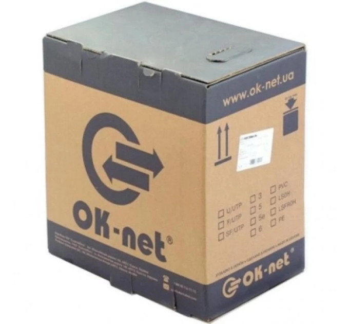 OK-Net Кабель мережевий OK-Net FTP 500м (КППЭт-ВП (100) 2х2х0,51 / 500)