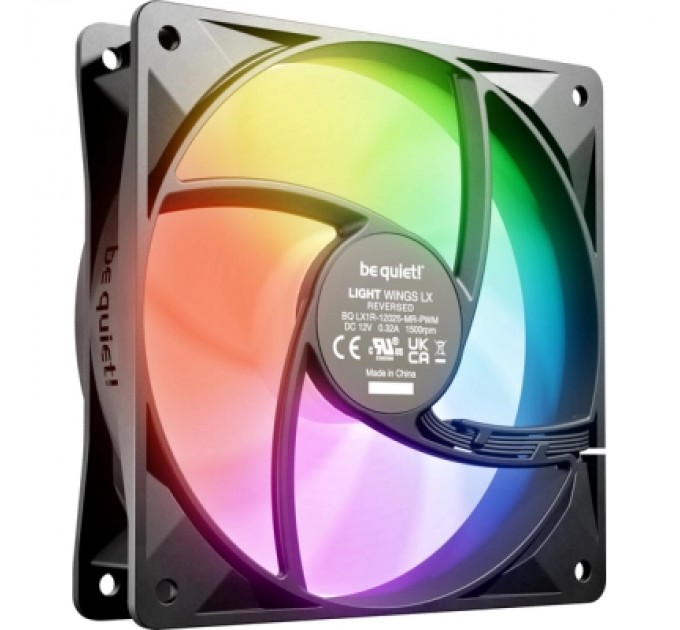 Кулер до корпусу Be quiet! Light Wings LX 120mm PWM Reverse чорний (BL132)