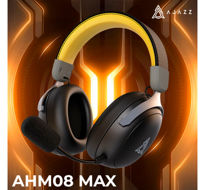 Ajazz Bluetooth-гарнітура Ajazz AHM08 MAX 3-Mode Black (AHM08-MAX-BGY)