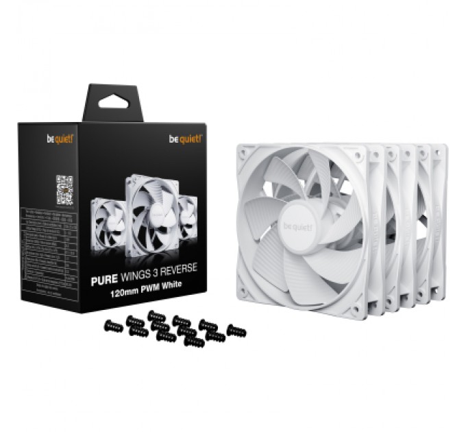 Кулер до корпусу Be quiet! PURE WINGS 3 120mm PWM Reverse бі (BL136)